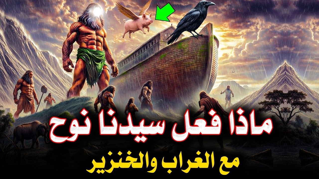هذا ما فعله سيدنا نوح مع أبليس في السفينه ؟ ولماذا القي الخنزير في الطوفان ؟ وماذا فعل الغراب ؟ّّ