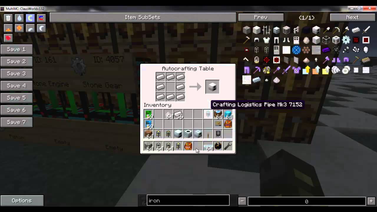 Logistic Pipes Tutorial - Episode 8 - Practical Applications - Auto-Smelting / Production System