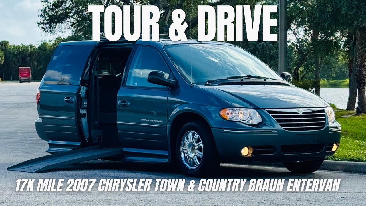 Tour & Drive: 17k Mile 2007 Chrysler Town & County Braun Entervan Mobility Handicap Wheelchair Van