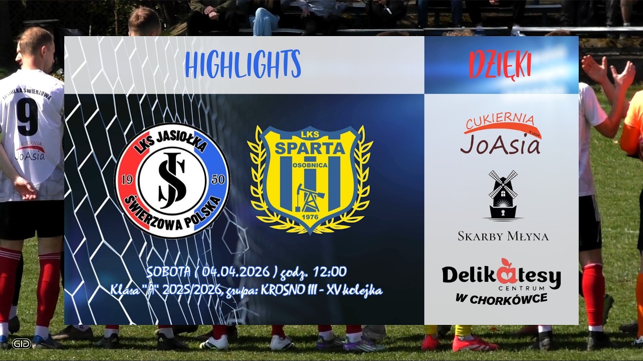 #highlights | Prezenty w defensywie ułatwiły Sparcie wygraną w Świerzowej | 04.04.2026 | #klasaA