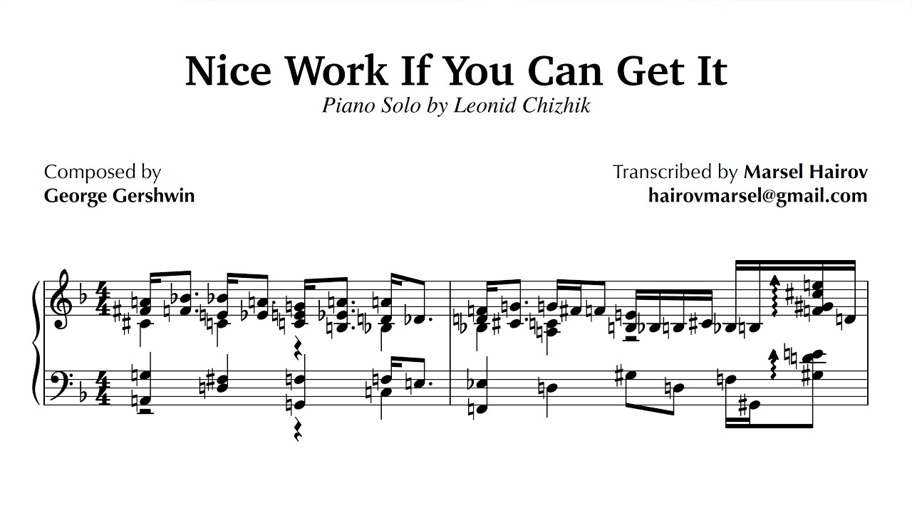 Leonid Chizhik - Nice Work If You Can Get It