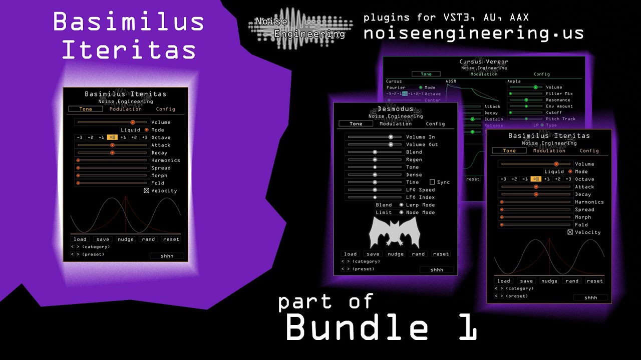 Basimilus Iteritas plugin for VST3, AU, and AAX - Noise Engineering