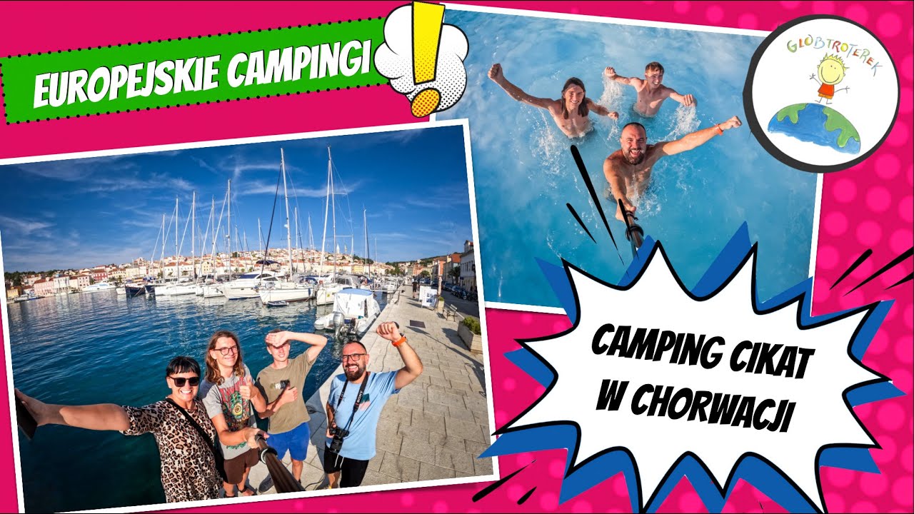 Camping Cikat na wyspie Losinj w Chorwacji - basen, plaże, parcele, domki i sanitariaty
