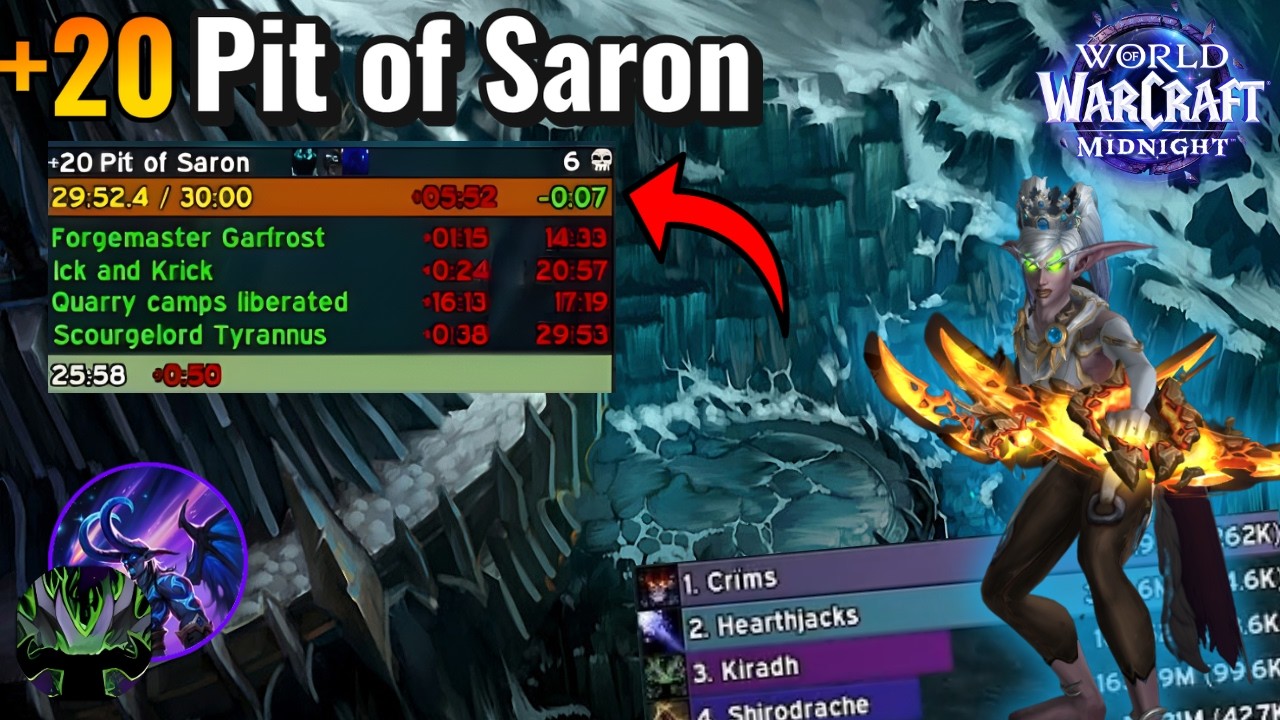 +20 Pit of Saron Midnight Mythic+! | Vengeance Demon Hunter PoV!