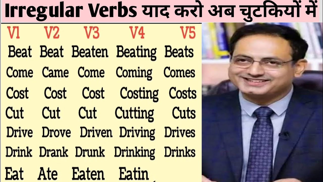 Easiest Ways To Remember Irregular Verbs | Irregular Verb Forms List 
