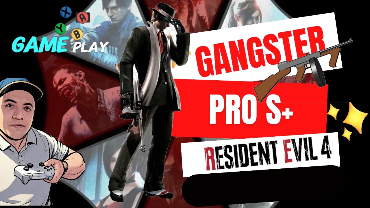 resident evil 4 remake jogando de arma gangster no profissional