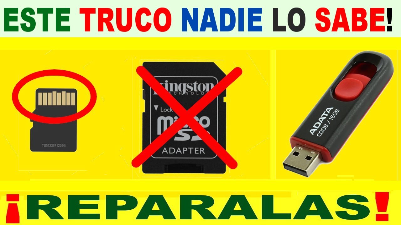 Recupera cualquier memoria dañada con simple truco!