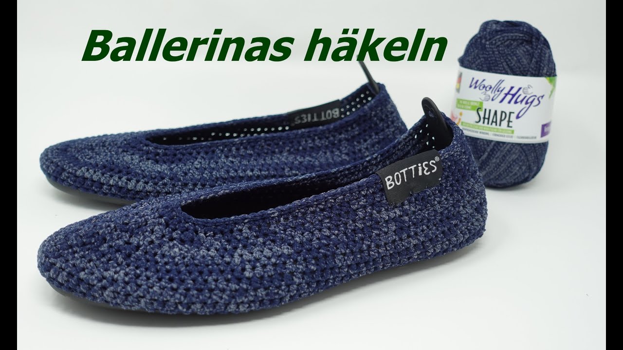 Ballerinas Häkeln mit SHAPE und Sohlen von BOTTIES
