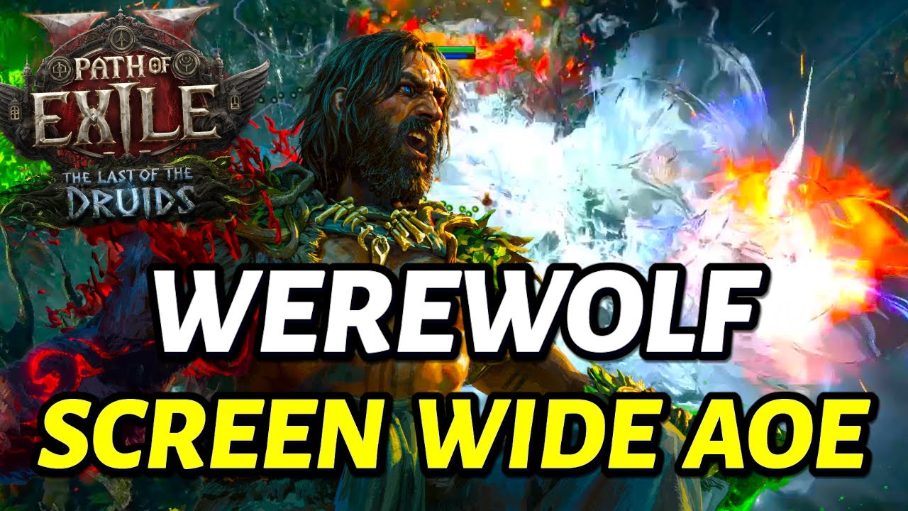 [PoE 2] SCREEN BLASTER Werewolf Druid! Insane AoE and Damage | CI Oracle TANK Werewolf