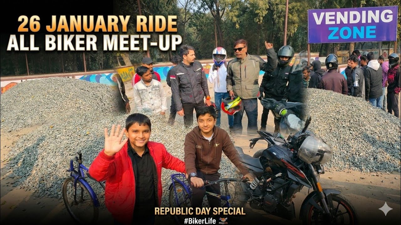 Sunday Ride Biker Group Meetup | Full Masti Vlog 🔥🇮🇳26 January 