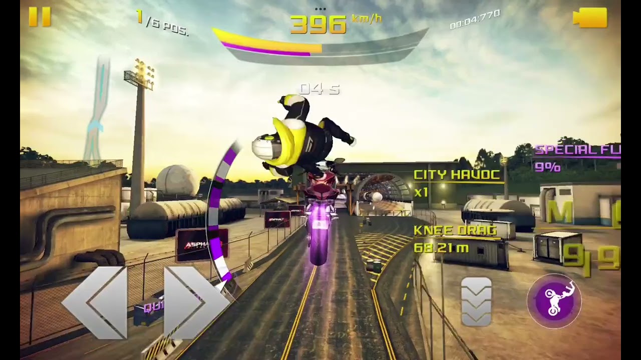 Asphalt 8 Airborne, test motocyklu MV Agusta F4 1000 R