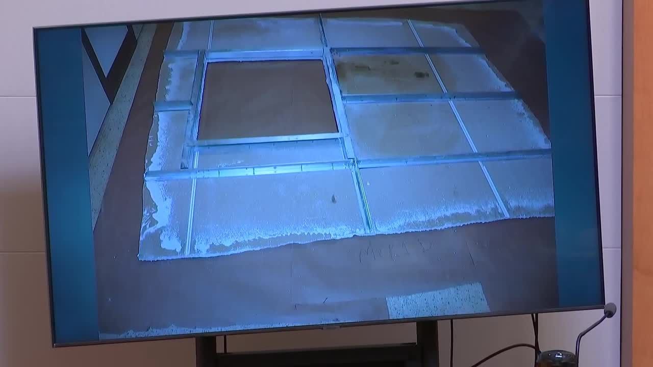 Adam Montgomery murder trial video: Former detective testifies about ceiling tile