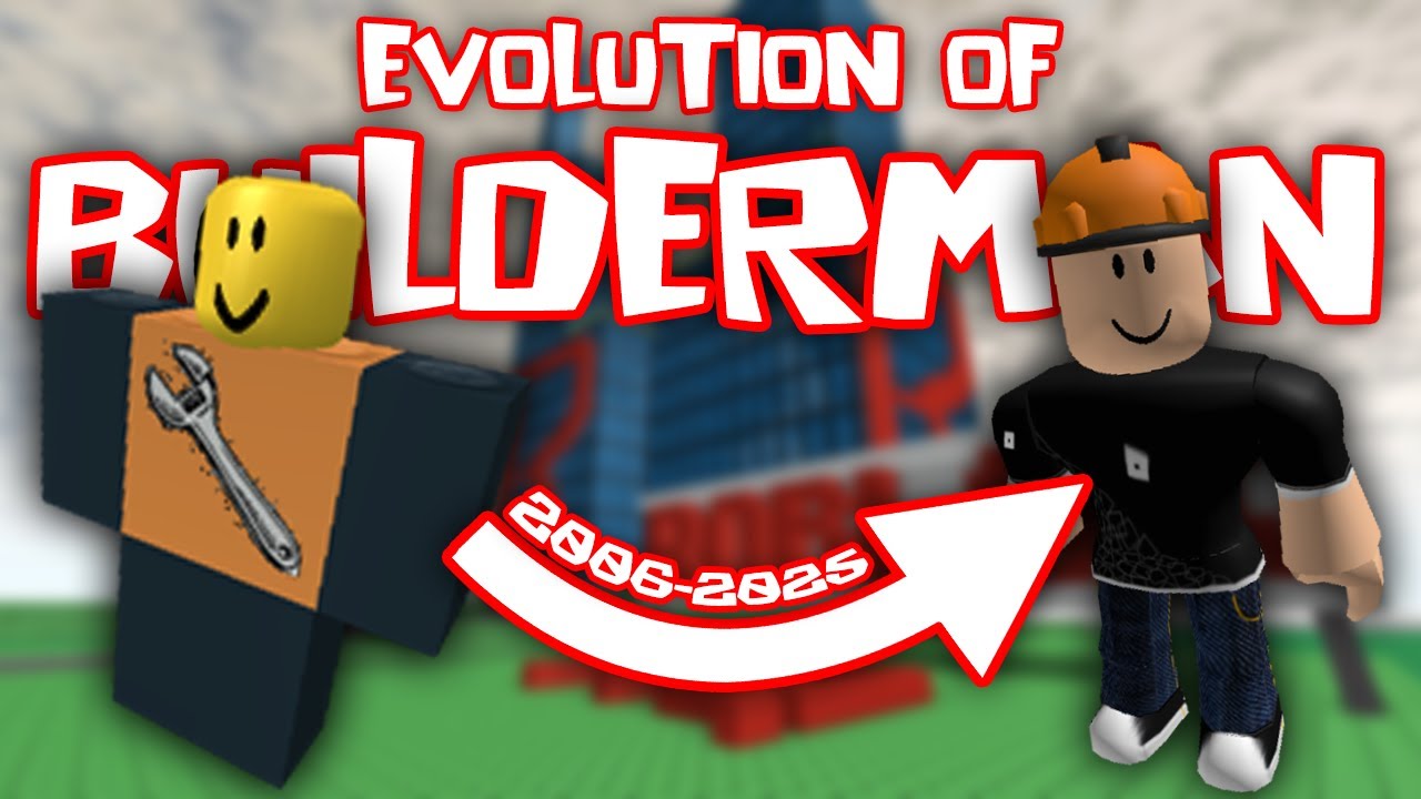 Evolution of ROBLOX's Builderman Avatar (2006-2025)