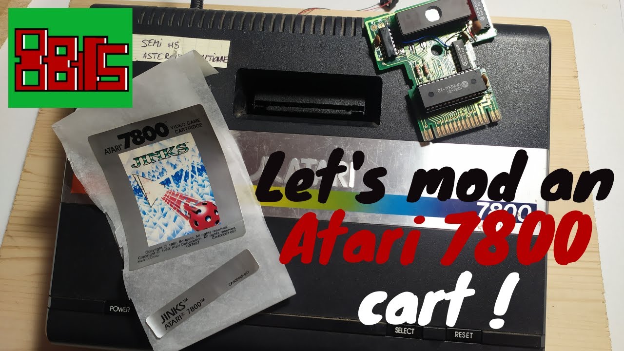 Today I ripped an Atari 7800 cartridge open and tried to put other games on it | 8bitsinthebasement