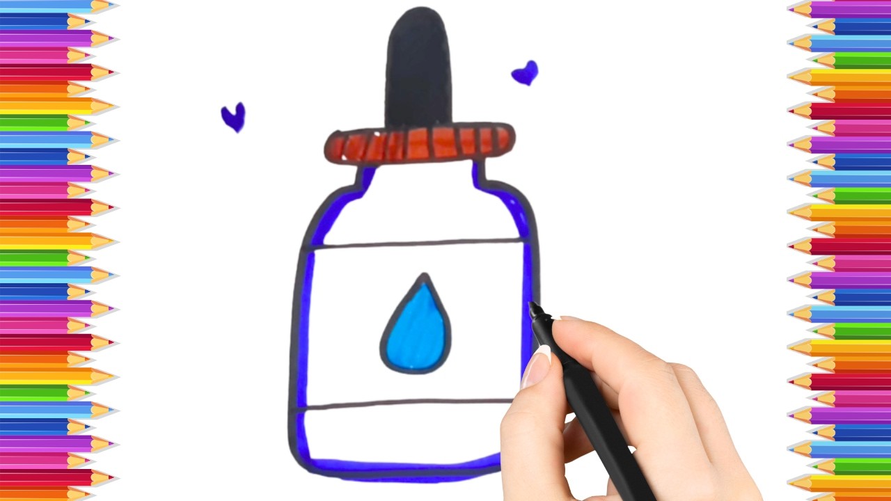How To Draw cute serum Drawing, Painting & Coloring For Kids and Toddlers_ Child Art 🐋🌈🎨