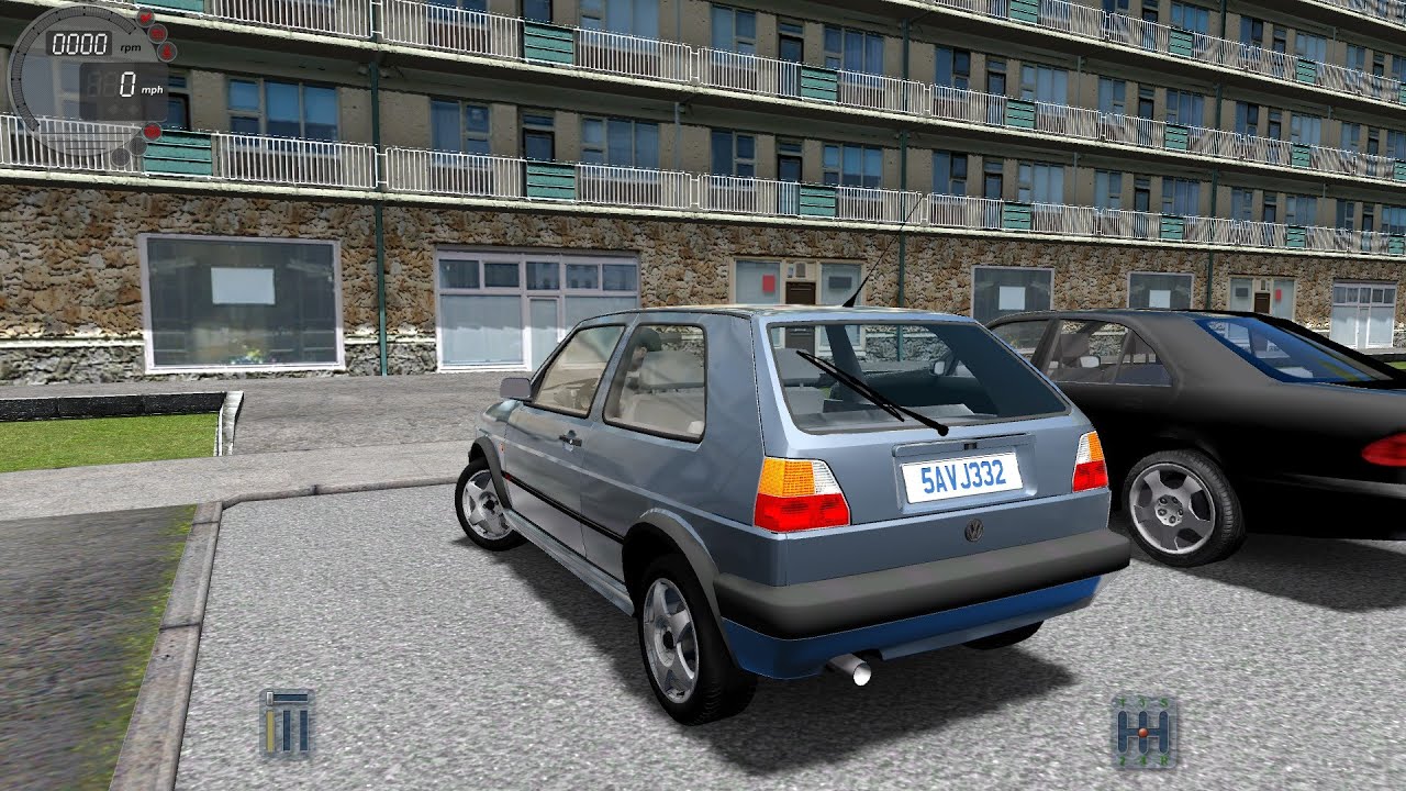 City Car Driving 1.5.0 VW Golf II 2 1.6 TD [Logitech G27]