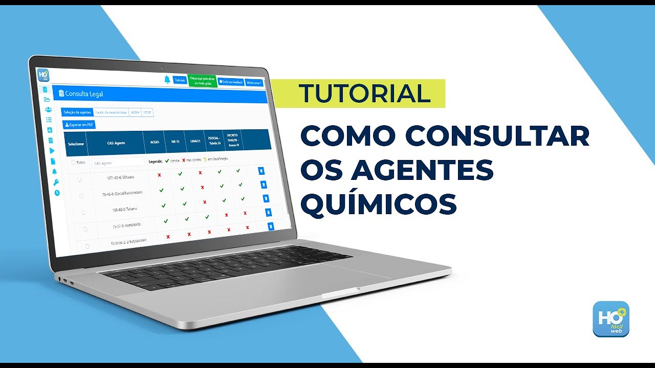 [TUTORIAL] Como consultar os agentes químicos
