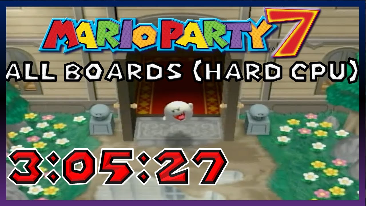 [WR] Mario Party 7 All Boards (Hard CPU) - 3:05:27