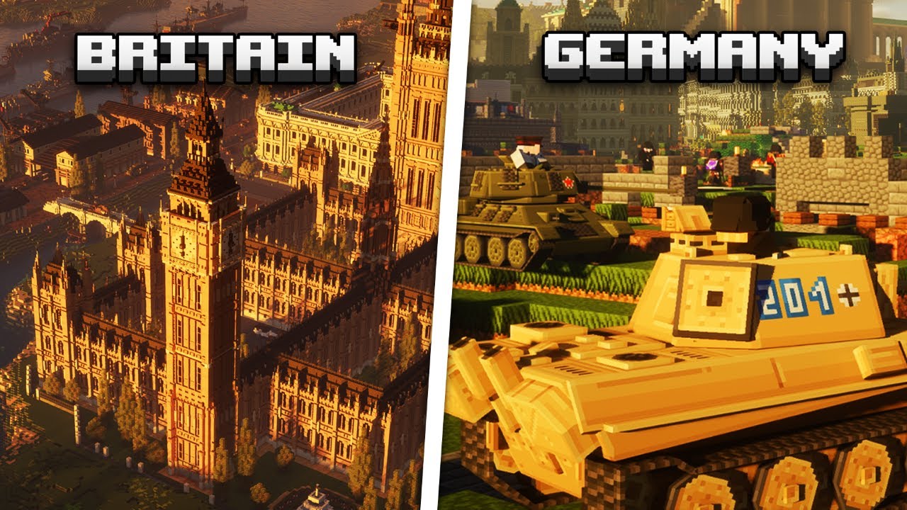 1000 Players Simulate World War 2 in Minecraft Civilization Experiment