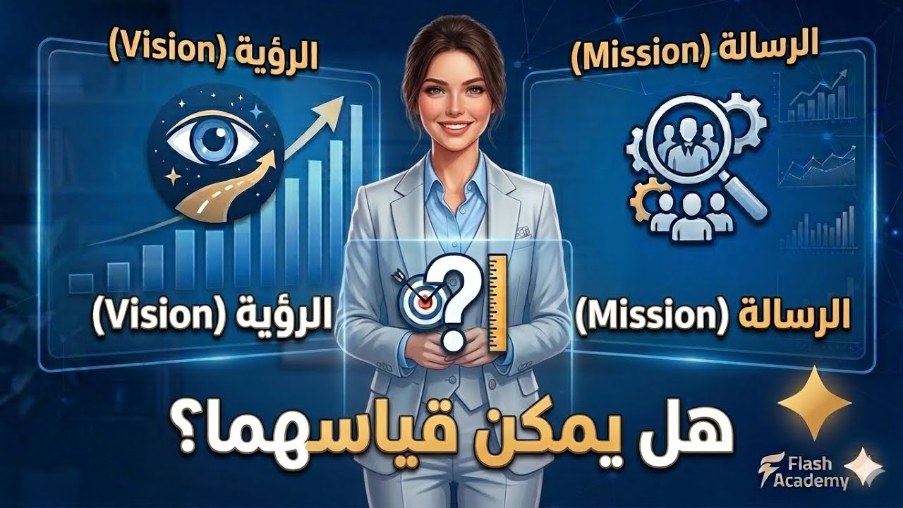 الفرق بين الرؤية والرسالة – شرح مبسّط + طريقة القياس في التخطيط الاستراتيجي