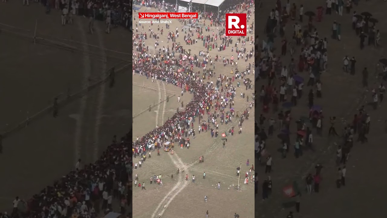 Amit Shah Shares Crowd Visuals From Hingalganj Rally