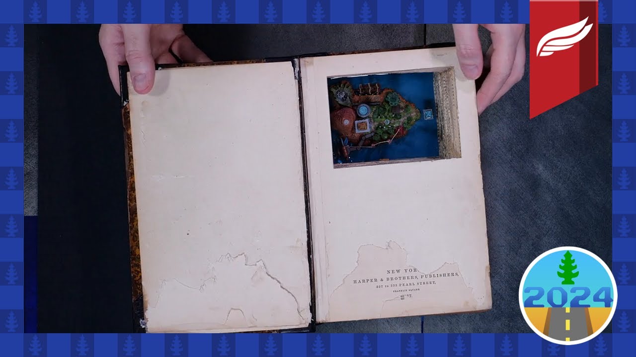 DB2024 - Giveaway: Not Yet Written -  Myst Book Diorama