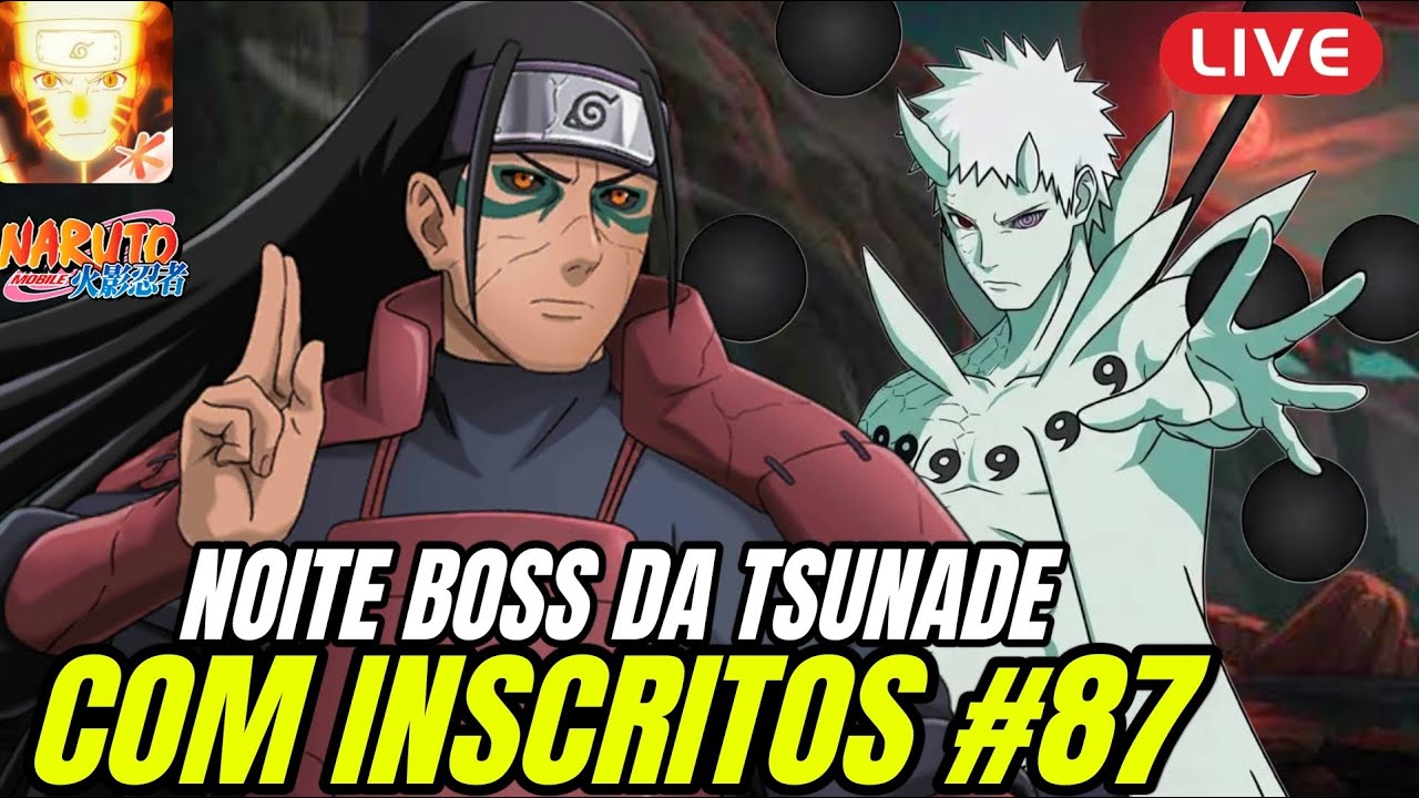 LIVE ON DOMINGÃO NOITE DE BOSS INSCRITOS #87 | NARUTO MOBILE
