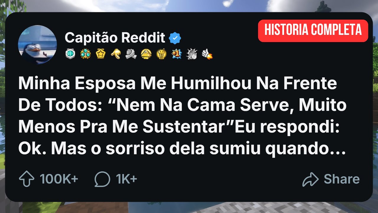 Minha Esposa Me Humilhou Na Frente De Todos &ldquo;Nem Na Cama Serve, Muito Menos Pra Me Sustentar&rdquo;...