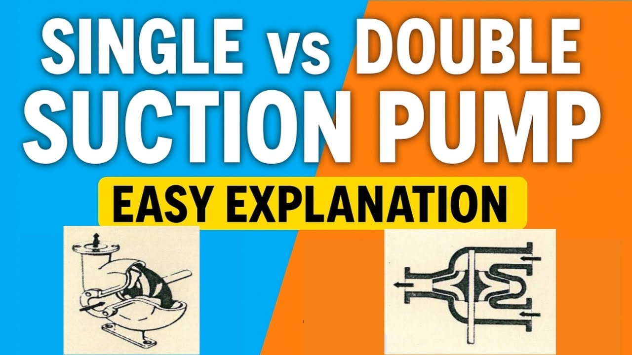 Single Suction Pump vs Double Suction Pump |Difference between Single and Double Suction Pumps