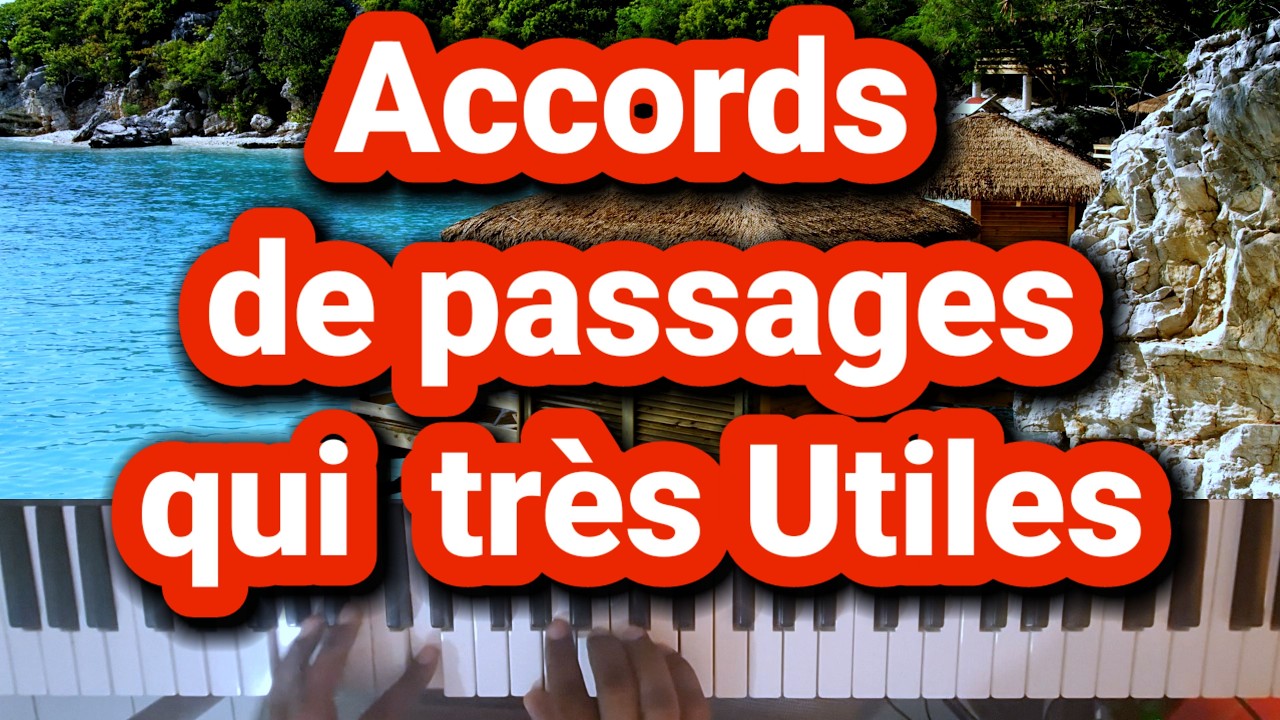( tutorial piano )Kijan e koman pou apprann jwe  accord  de passage  sou piano