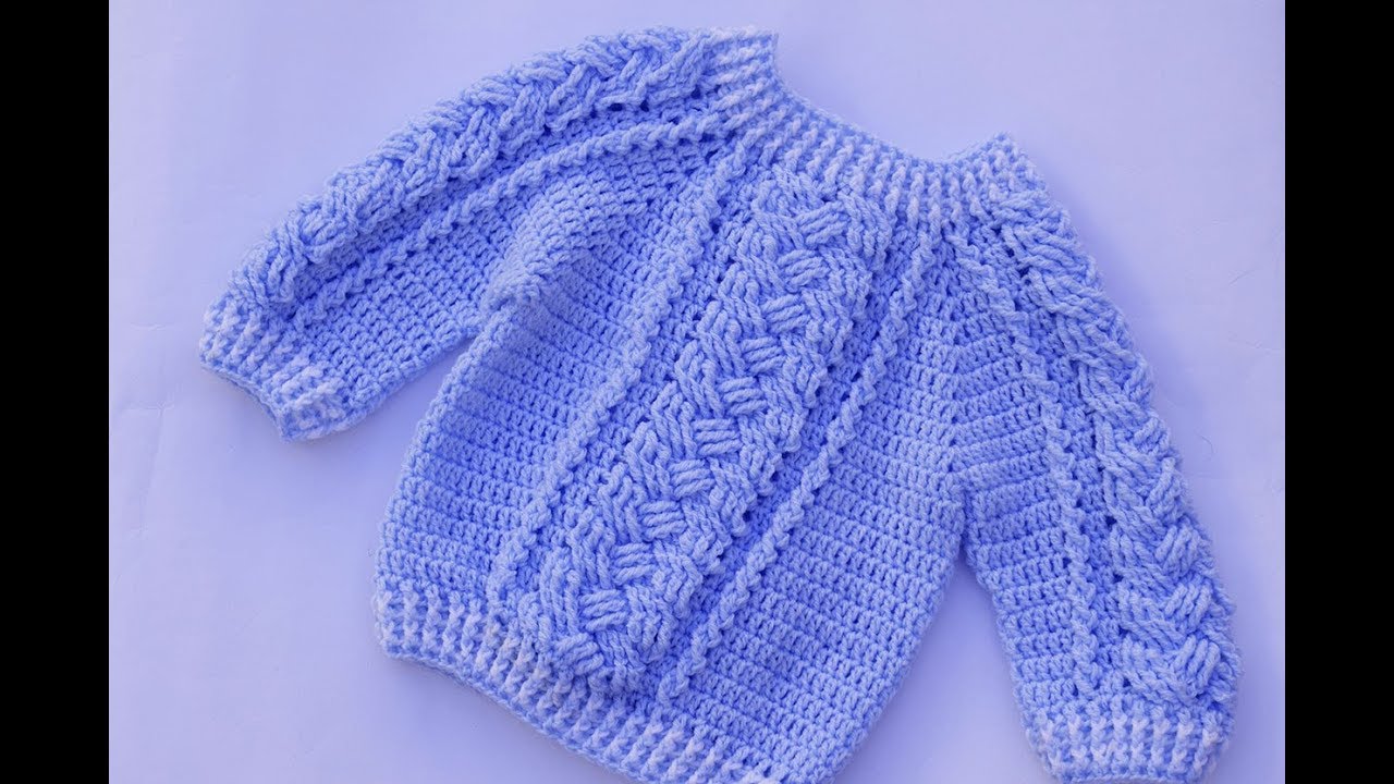 Jersey con espiga a crochet