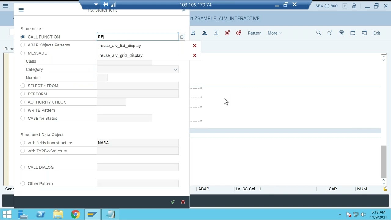 alv double_click  functionality