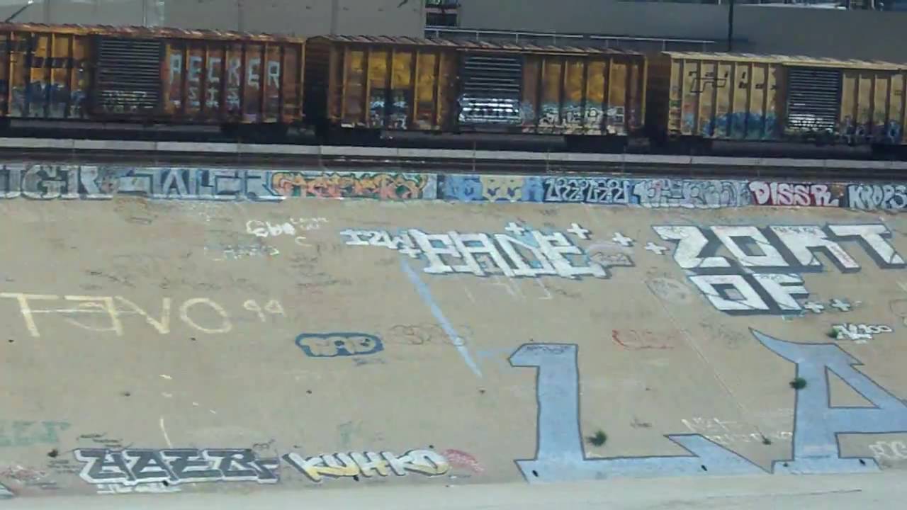 Graffiti Along the Walls of the LA River