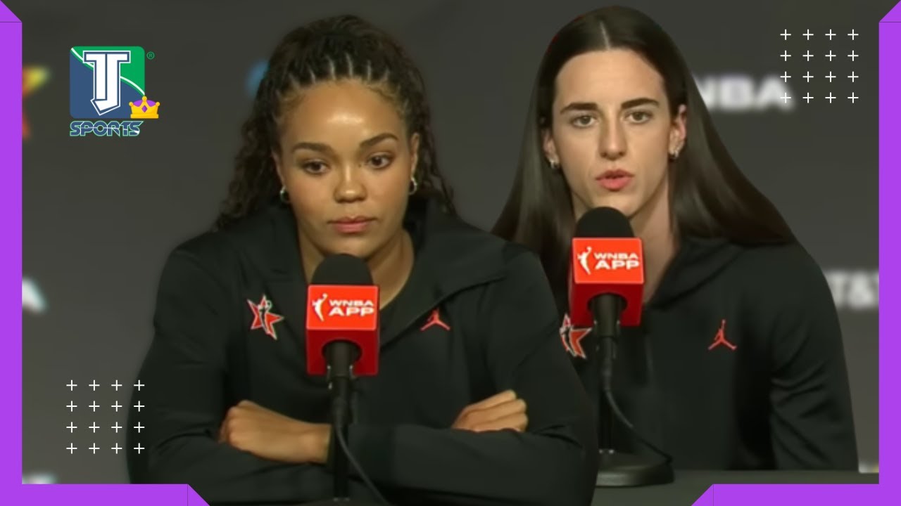Napheesa Collier EXPERIENCES what it's like to do a PRESSER with Caitlin Clark