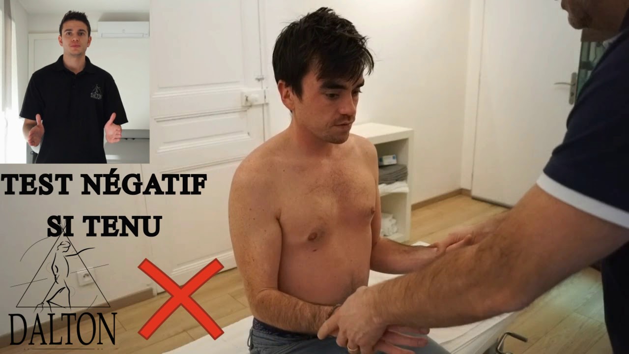 1 minute de révision : RE-1, test orthopédique du tendon du infra-épineux et du petit rond.