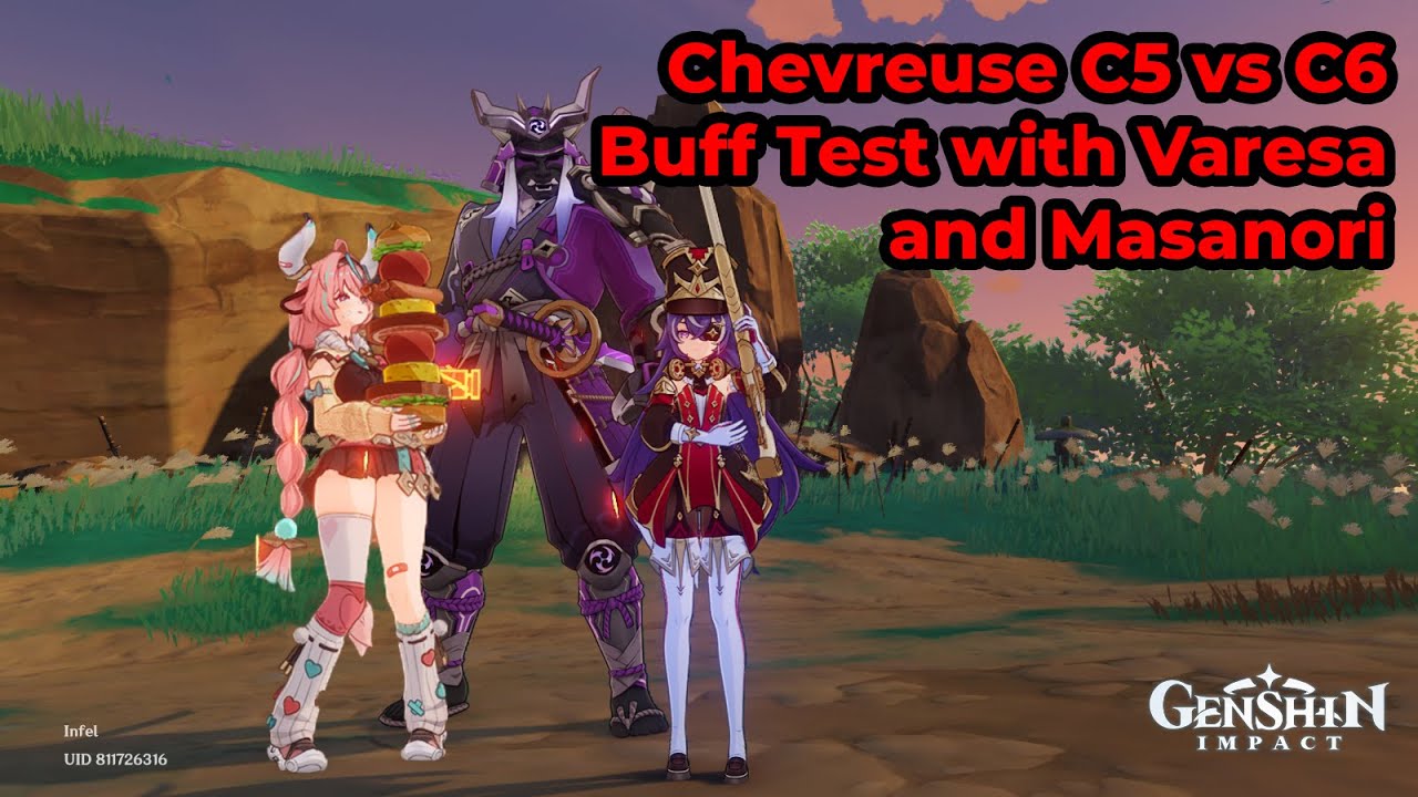 Chevreuse C5 vs C6 Damage Buff Test - Is it so Much Better?