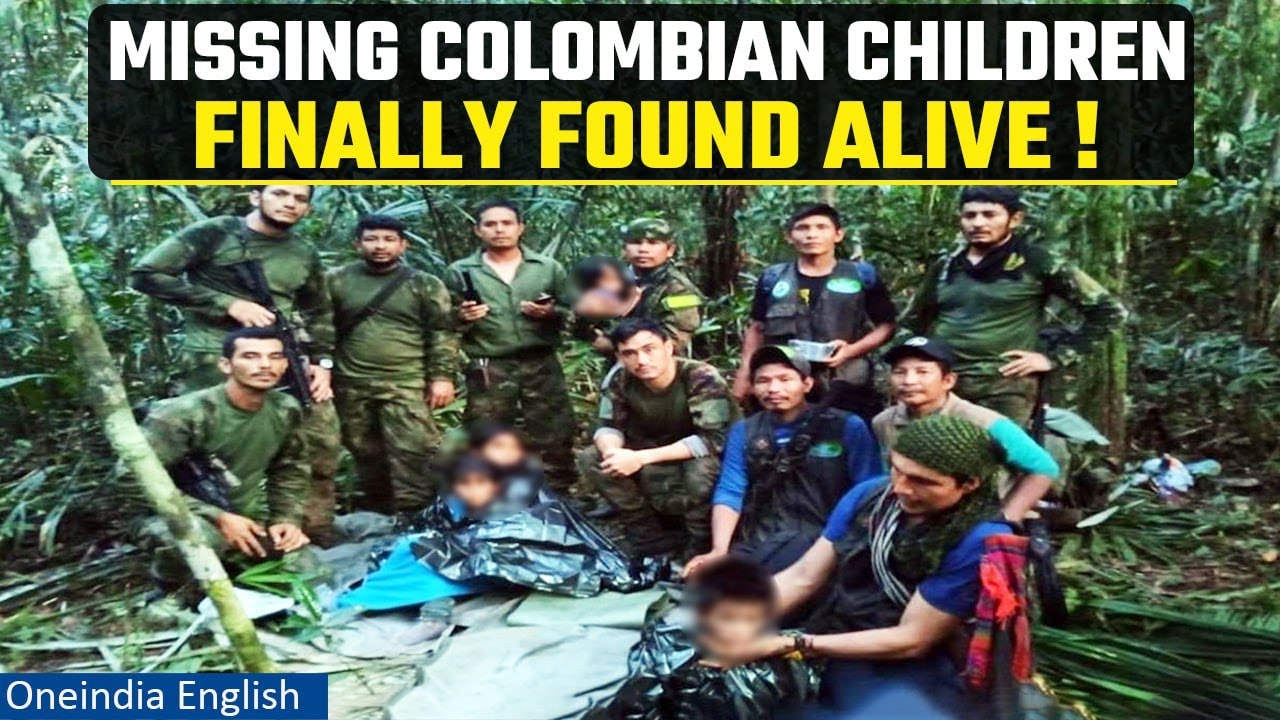 Colombia hails miracle rescue of four children weeks after deadly plane crash I Oneindia News