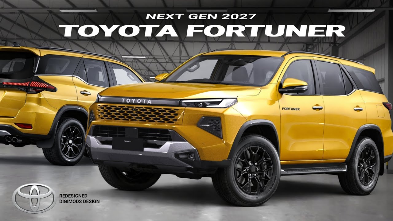 TOYOTA FORTUNER 2027: Более современный, смелый и футуристический экстерьер? Обновленный дизайн.