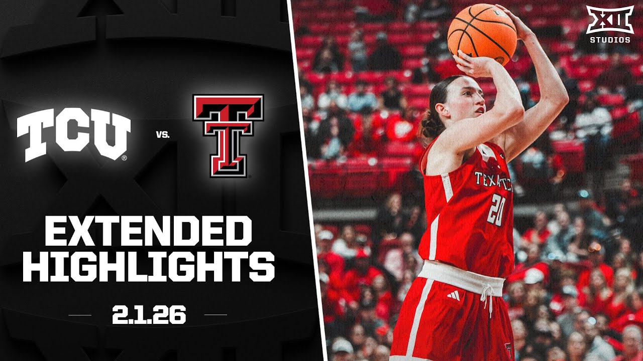 #12 TCU vs. #21 Texas Tech Extended Highlights | 2025-26 Big 12 Women's Basketball