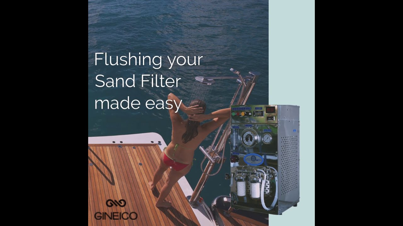 Flushing the sand filter on a Idromar Watermaker