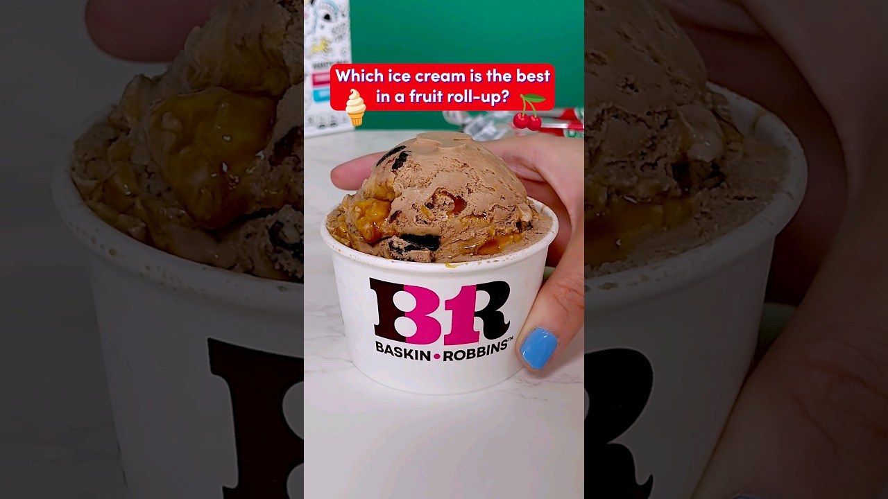 VIRAL TREND - Rating fruit roll-up and ice cream combinations pt. 6🍦🍒😝 #food #icecream #shorts