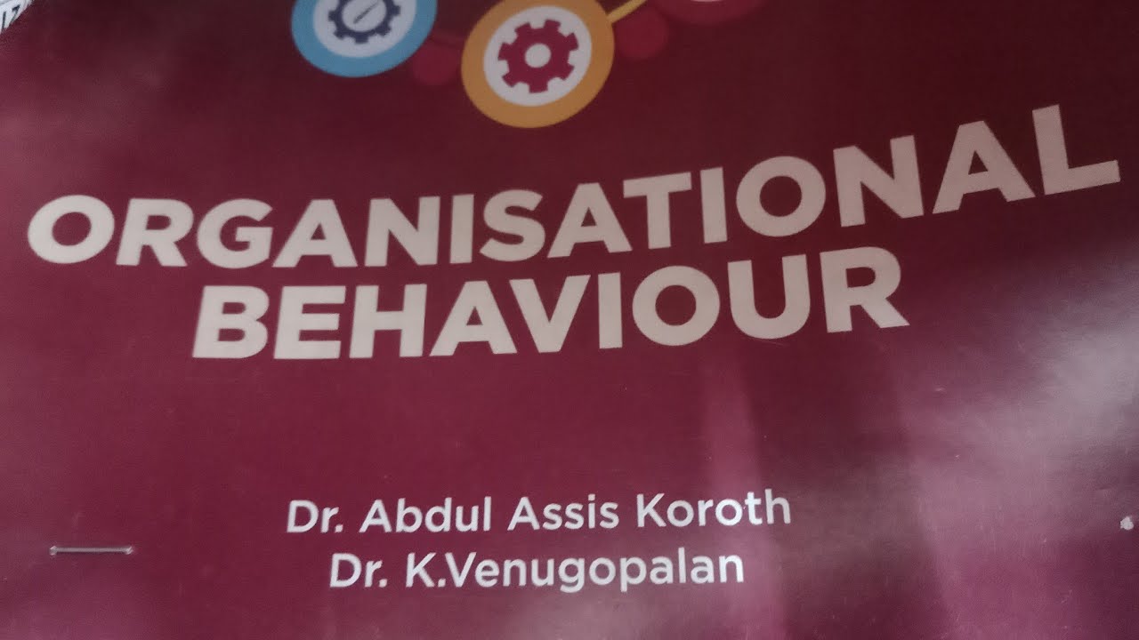 | 4th sem BBA Calicut University FYUGP Organisational Behaviour chapter 1|