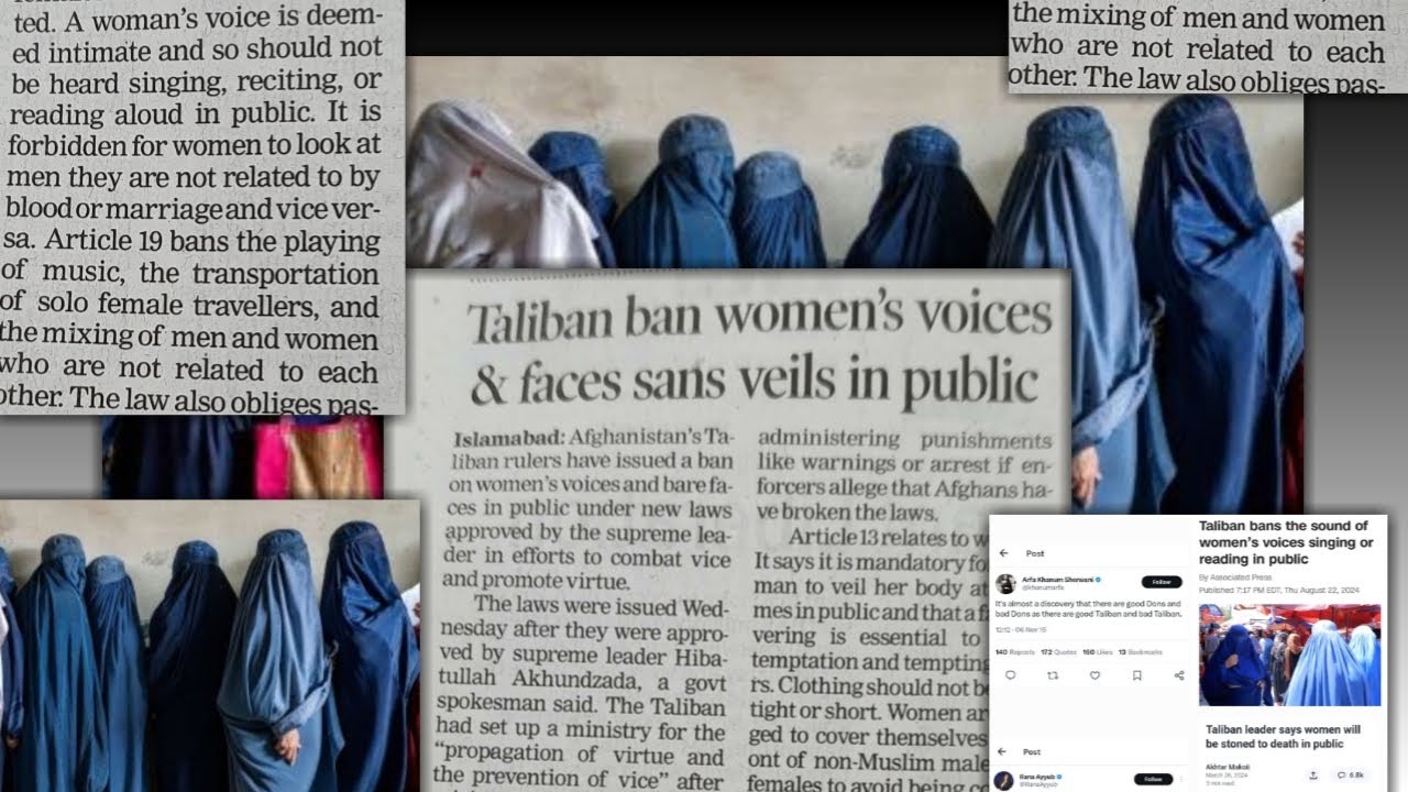 SHOCKING NEWS: Taliban Bans Women's Voices & Faces in Public | Global Outrage!