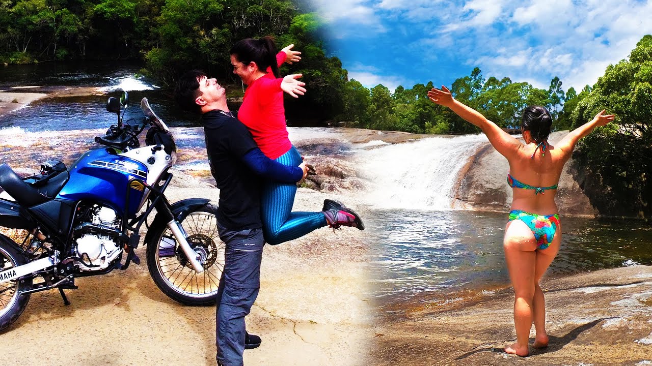 Uma VIAGEM DE MOTO para se CONECTAR COM A NATUREZA | São Bonifácio - SC