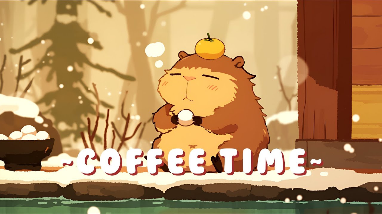 [Full Hour] Lofi Capybara Radio - Chill Jazz Beats to Relax/Study ~ Tranquil Mood ~ 📚 🎵