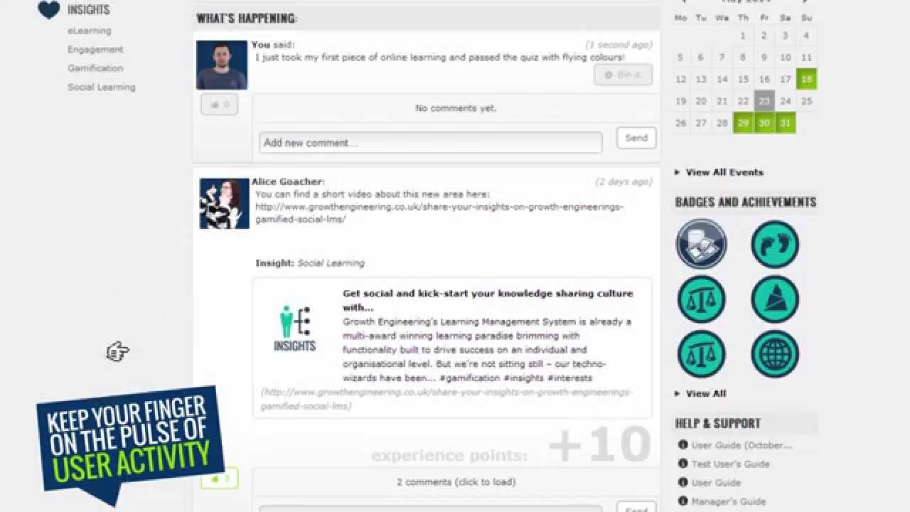Share the love with Growth Engineering's Gamified Social Learning Management System
