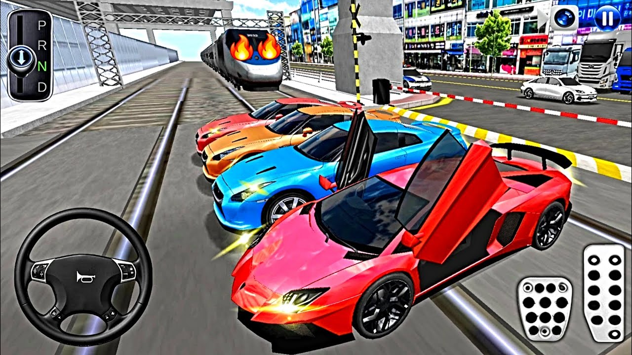 New Red Lamborghini For Parking - 3d Driving Class android game play ||CarGame #gameplay #cargame