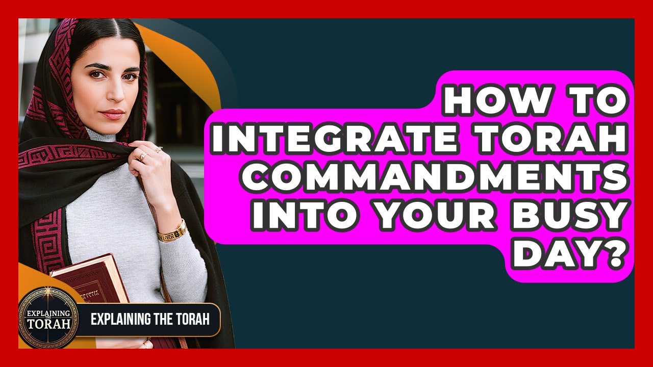 How To Integrate Torah Commandments Into Your Busy Day? - Explaining The Torah