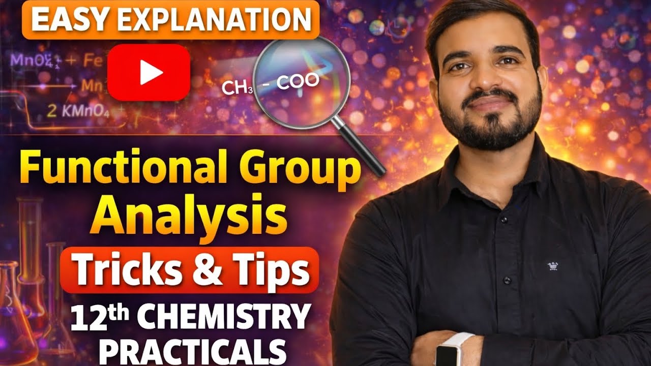 Functional group analysis  || class 12th practical tips and tricks 
