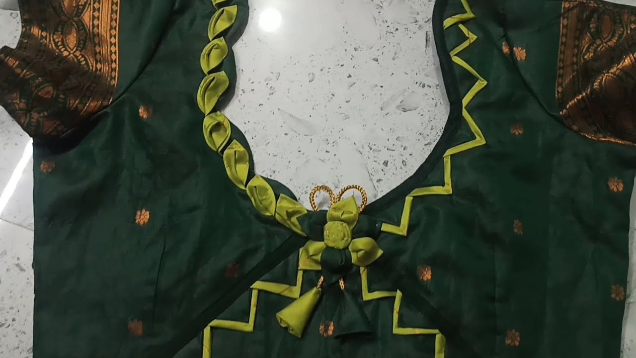 Design Blouse Cutting and stitching |Double Neck Designs |